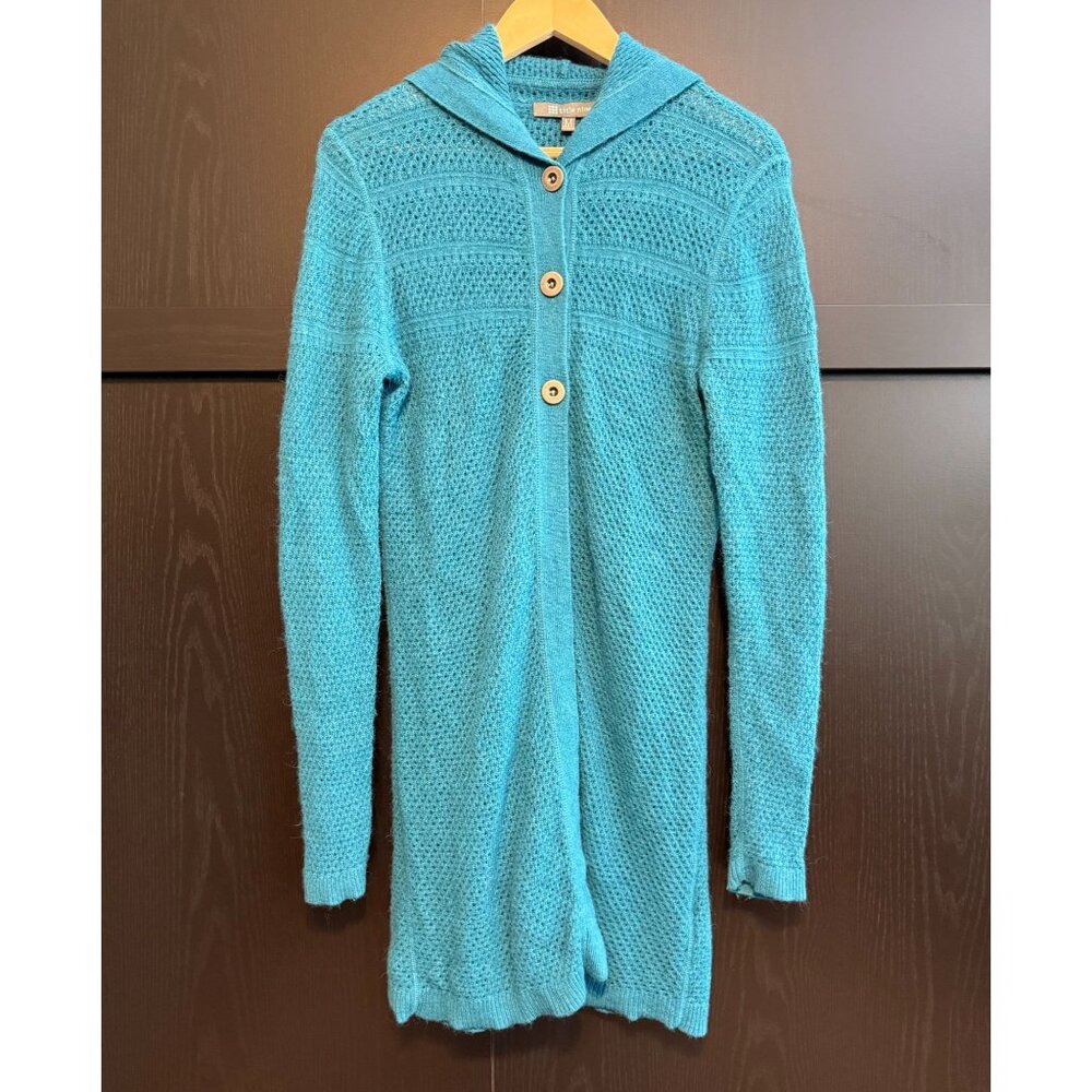 Title Nine Button Front Alpaca Wool Blend Cardigan Sweater Medium Long Sleeves